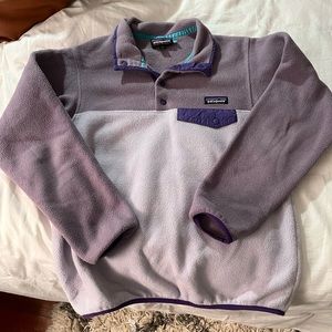 Purple Patagonia Synchilla Snap-T XS
